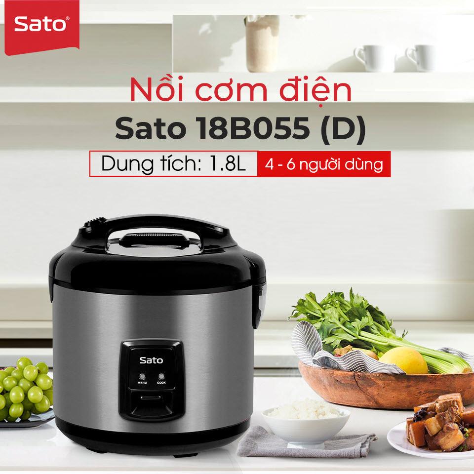 Nồi cơm điện Sato 18B055 (D) 2