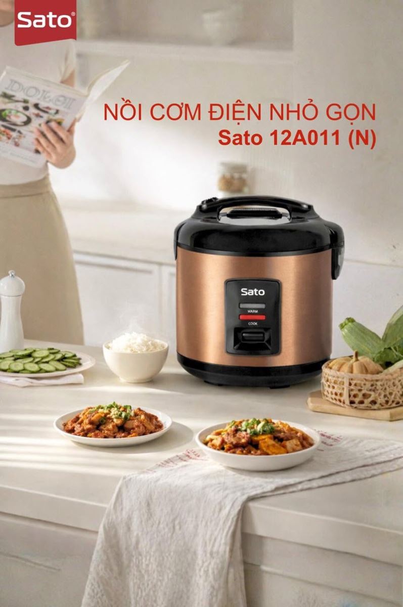 Nồi cơm điện Sato 12A011 (N1) 1.2L 2