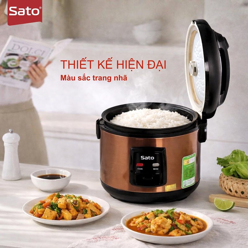 Nồi cơm điện Sato 12A011 (N1) 1.2L 3
