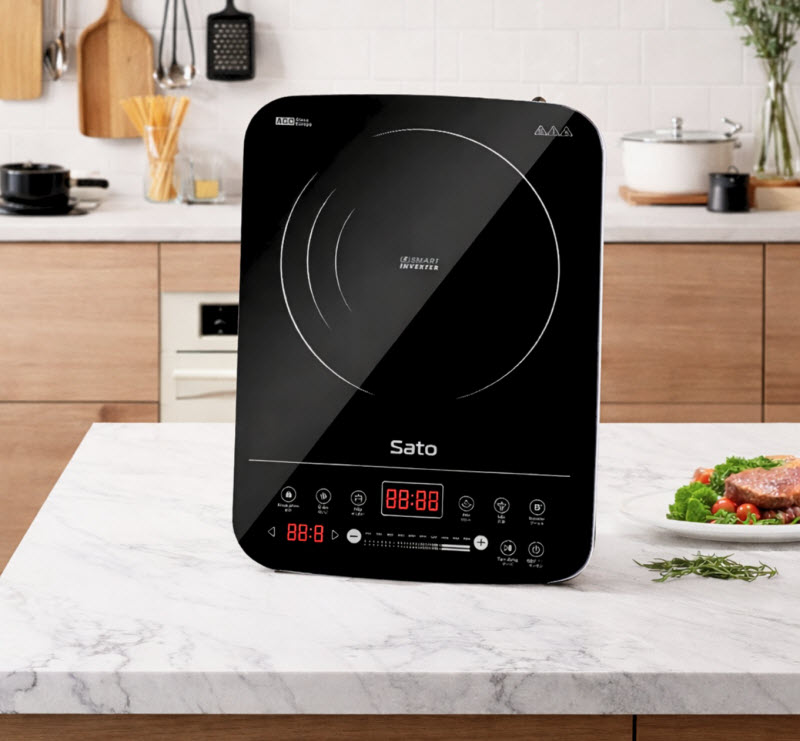 Bếp từ đơn Sato BT041.N (tặng kèm nồi lẩu inox) 3