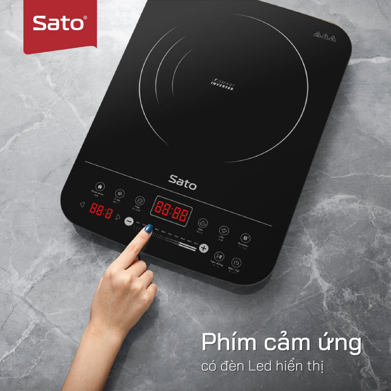 Bếp từ đơn Sato BT041.N (tặng kèm nồi lẩu inox) 5