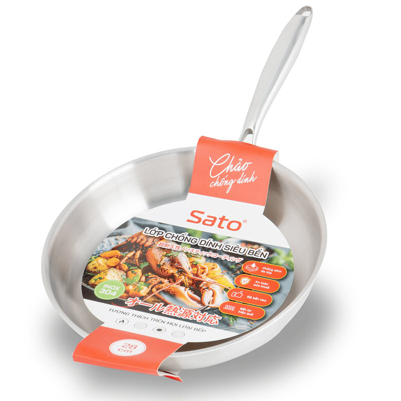 Chảo Inox Sato 28CH012 28cm Chảo Inox Sato 28CH012 28cm