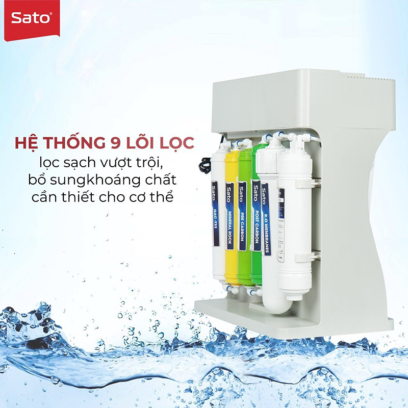 Máy lọc nước để gầm Sato - Cho cuộc sống thêm tiện lợi