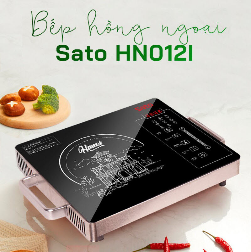 Bếp hồng ngoại SATO HN012I (Tặng kèm nồi lẩu inox) 4