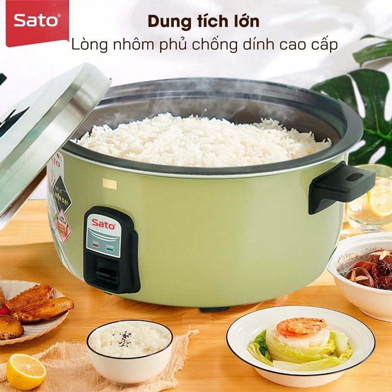 Lưu ý cần biết để sử dụng nồi cơm điện công nghiệp Sato 16L hiệu quả, giúp cơm ngon và nồi bền ít hỏng vặt