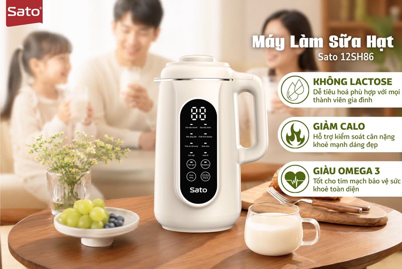 Máy Làm Sữa Hạt Sato 12SH86 2