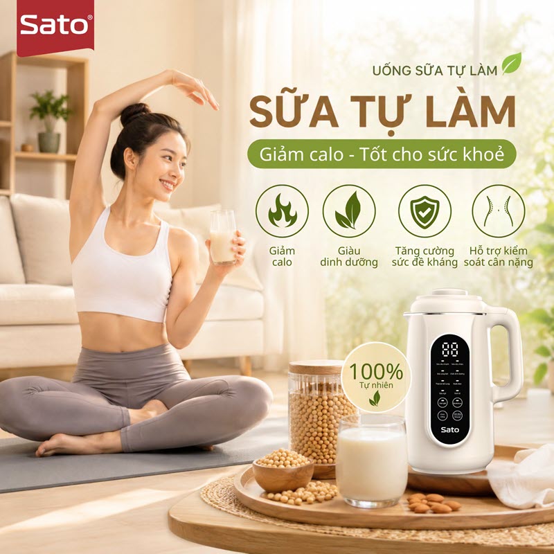 Máy Làm Sữa Hạt Sato 12SH86 4