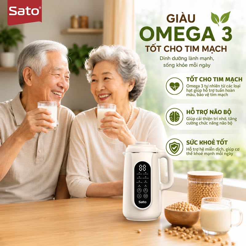 Máy Làm Sữa Hạt Sato 12SH86 5