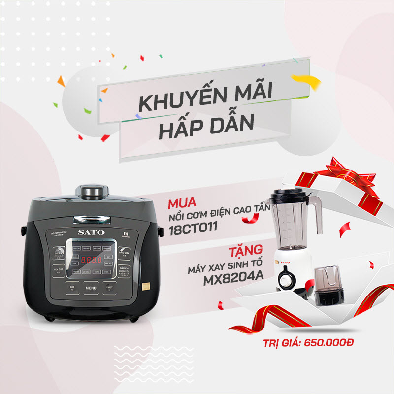 CTKM quà tặng khi mua nồi cơm cao tần
